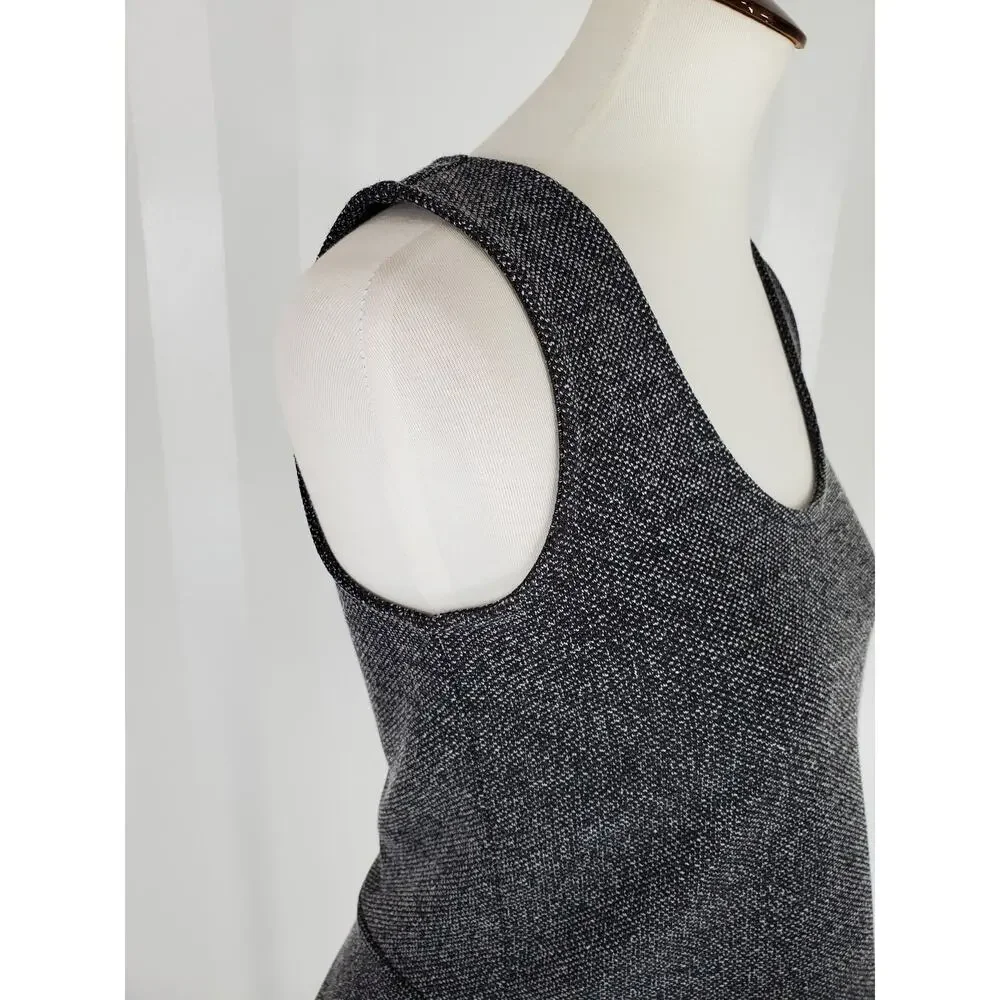 ANN TAYLOR Women's Black & White Sleeveless Peplum Top Sz XS - Picture 6 of 8
